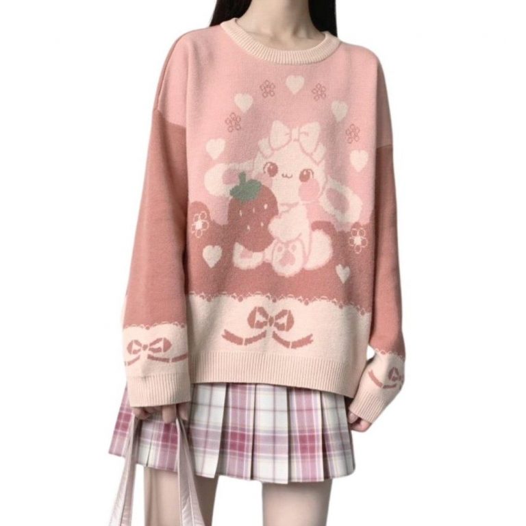 Sweat Lapin aux fraises