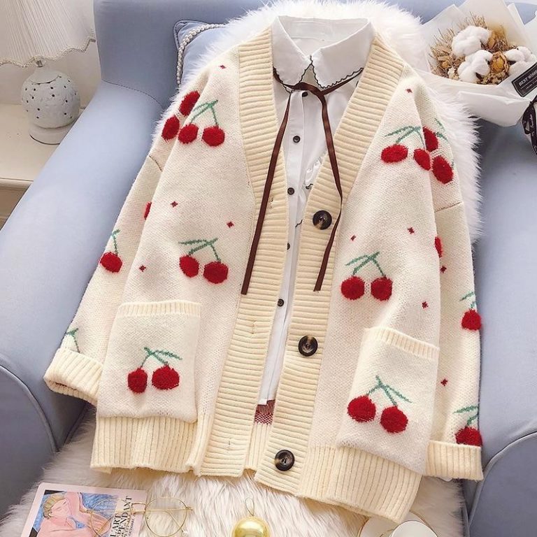 Cardigan des cerises