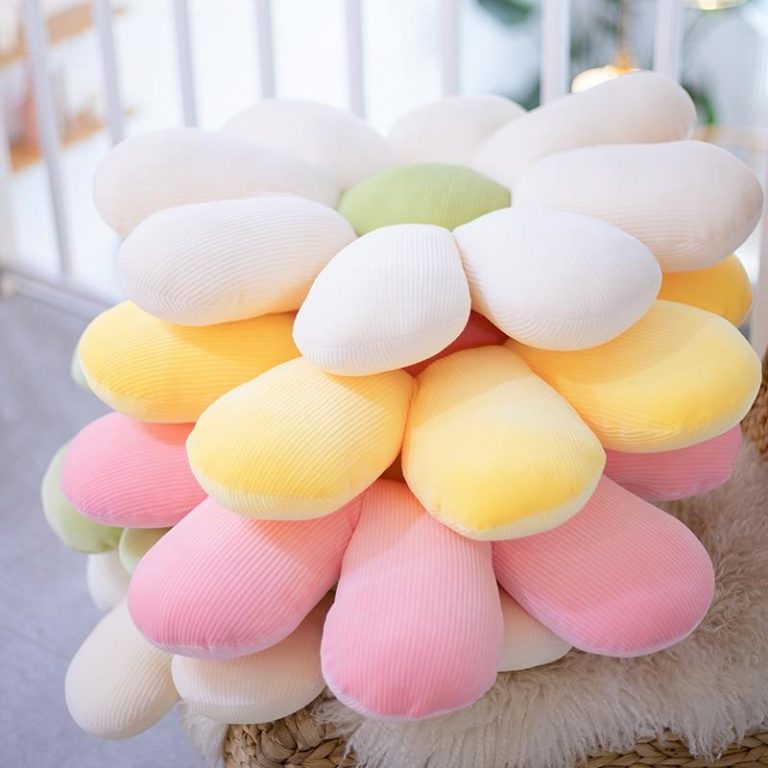 Coussin fleur pastel
