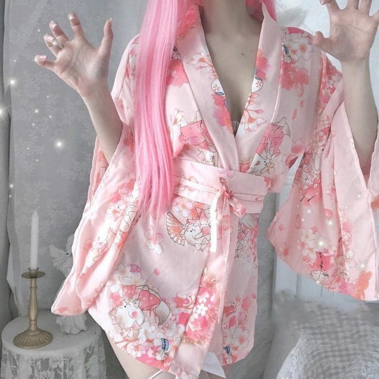 Robe Kimono Rose