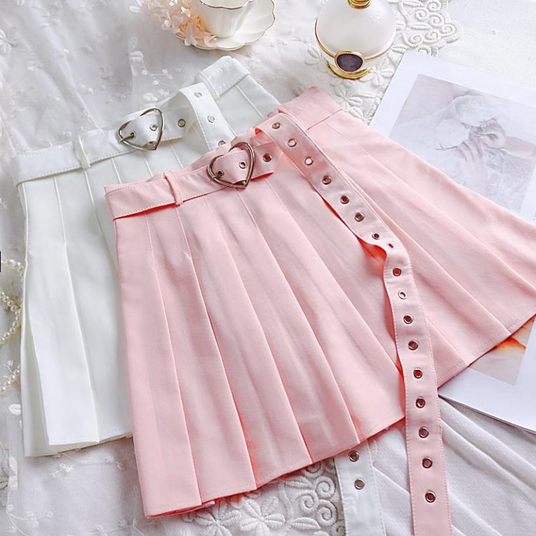 Jupe ceinturée Kawaii