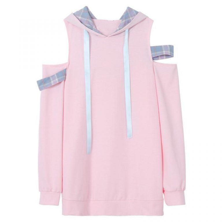 Sweat Kawaii Rose et Bleu