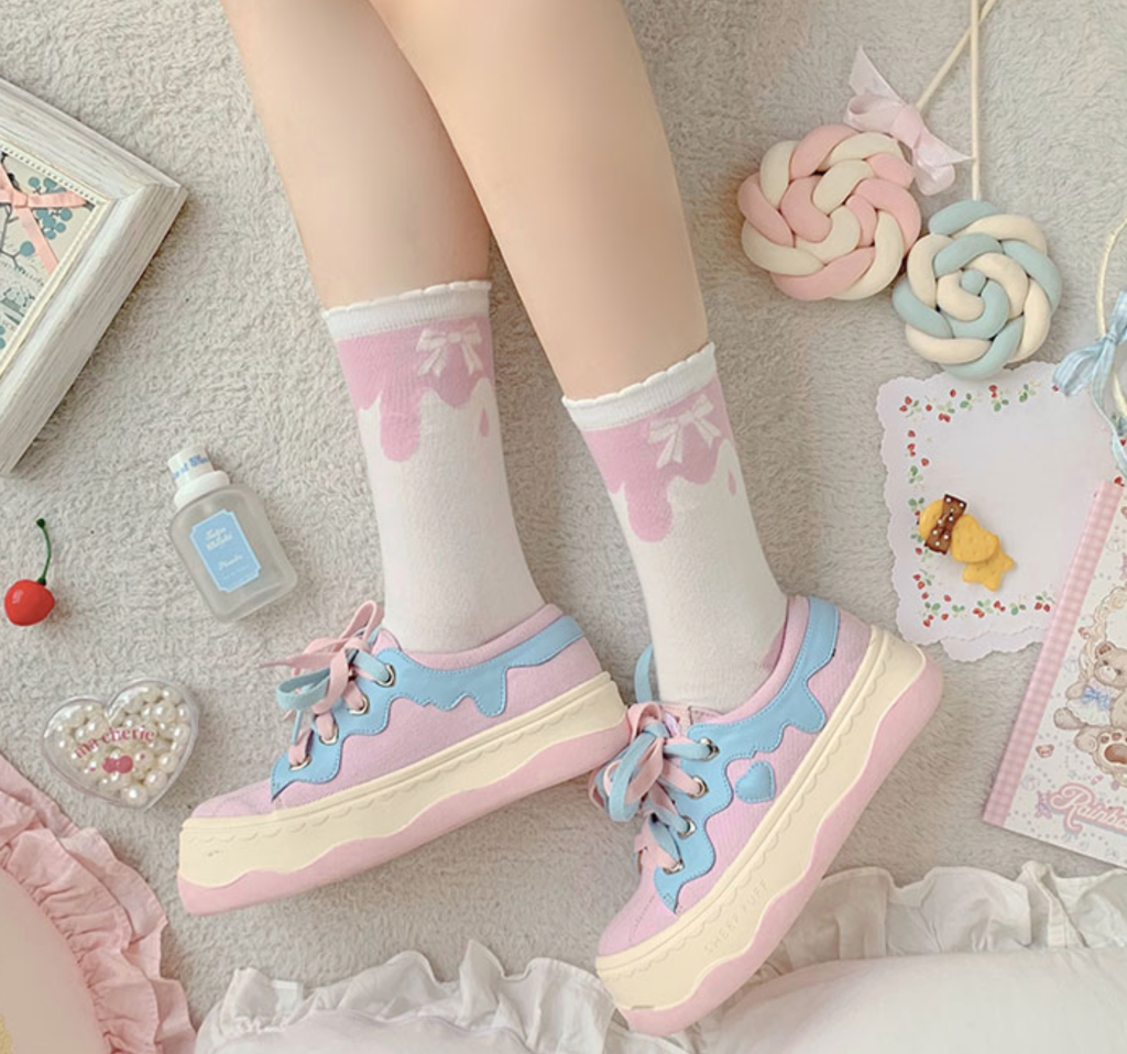 Baskets Coeur Kawaii