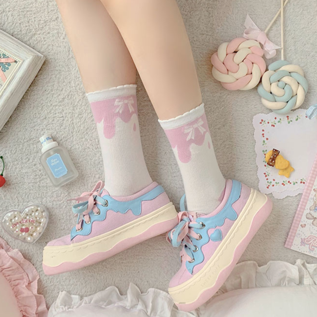 Baskets Coeur Kawaii